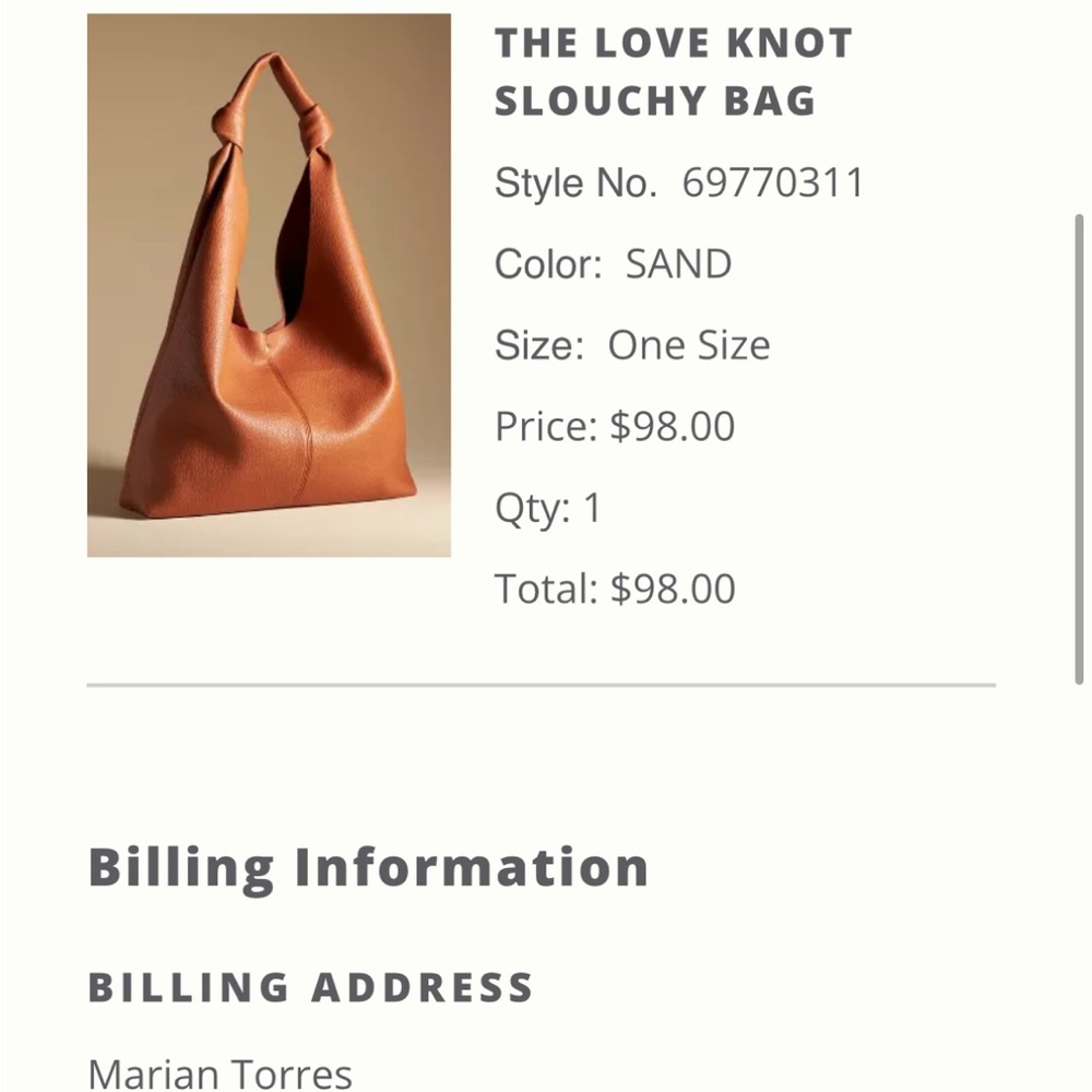 The Love Knot Slouchy Bag - Sand
